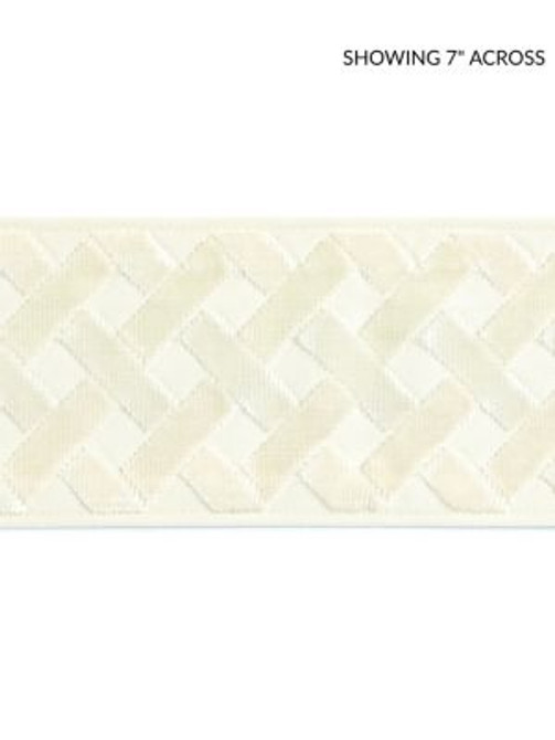 <p>Parquet Velvet Tape Bechamel SCT33260001 by Scalamandre Trim</p><p><strong>Required Minimum Quantity Purchase: Fabrics by the yard 1 YARD MINIMUM </p><p>Book: PACIFICA</p><p>Content: 50% VISCOSE 50% COTTON</p><p>Origin: INDIA</p><p>Performance: MEDIUM DUTY</p><p>Repeat: Horizontal: 1.5" and Vertical: </p><p>Width: 3.75</p>
