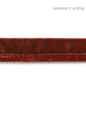 <p>Velvet Rope Cord Henna SCC3160005 by Scalamandre Trim</p><p><strong>Required Minimum Quantity Purchase: Fabrics by the yard 1 YARD MINIMUM </p><p>Book: PACIFICA</p><p>Content: 12% COTTON 6% POLYESTER, 68% POLYAMIDE 14% VISCOSE</p><p>Origin: GERMANY</p><p>Performance: MEDIUM DUTY</p><p>Repeat: Horizontal: 0" and Vertical: 0"</p><p>Width: 0.25</p>