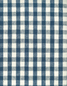 Lucille Marine by Norbar Fabric CARACAS 55% LINEN 45% COTTON CHINA 1"V 1"H 54 - Fabric Carolina -