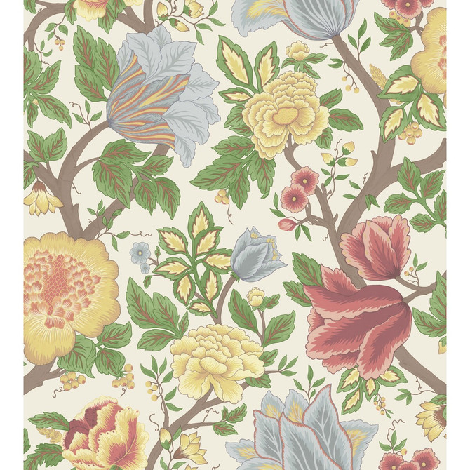 Midsummer Bloom Ch/Rge/Lf by Cole & Son Wallcovering COLE & SON PEARWOOD PAPER - 100% United Kingdom Horizontal: 27 and Vertical: 30 27 - Fabric Carolina -
