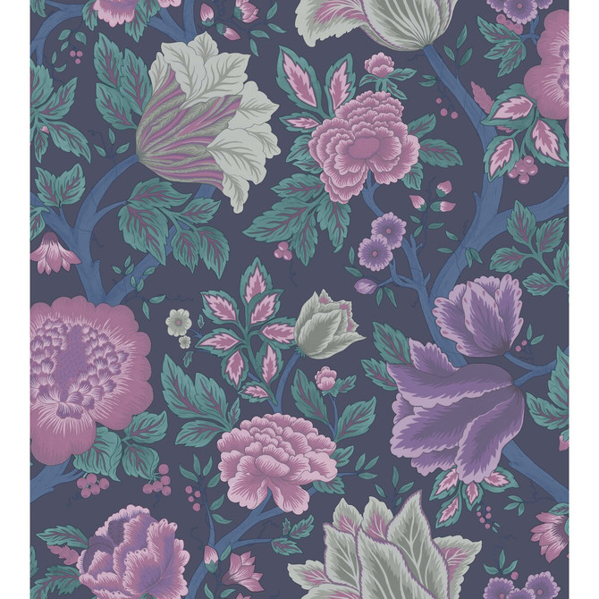 Midsummer Bloom Mulb/Teal by Cole & Son Wallcovering Cole & Son Wallcovering Midsummer Bloom Mulb/TealWallcovering COLE & SON PEARWOOD PAPER - 100% United Kingdom </p><p>Repeat: H: 27, V: 30 27 - Fabric Carolina -