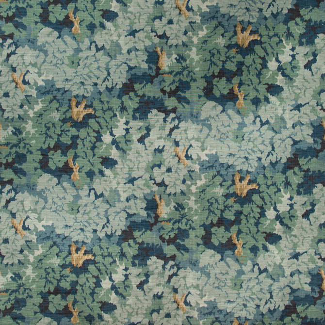 Arley Print Lagoon by Lee Jofa Fabric MANOR HOUSE LINEN - 60%;COTTON - 40% Thailand MEDIUM Horizontal: 27 and Vertical: 25 54 - Fabric Carolina -