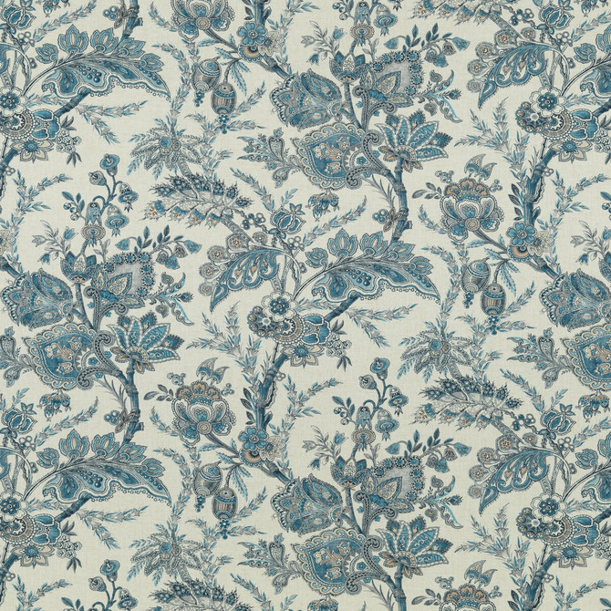 Jewel Indienne Blue/Sand by G P & J Baker Fabric G P & J Baker Fabric Jewel Indienne Blue/SandFabric COROMANDEL VISCOSE - 82%;LINEN - 18% United Kingdom </p><p>Repeat: H: 18.124, V: 27.186 54.372 - Fabric Carolina -