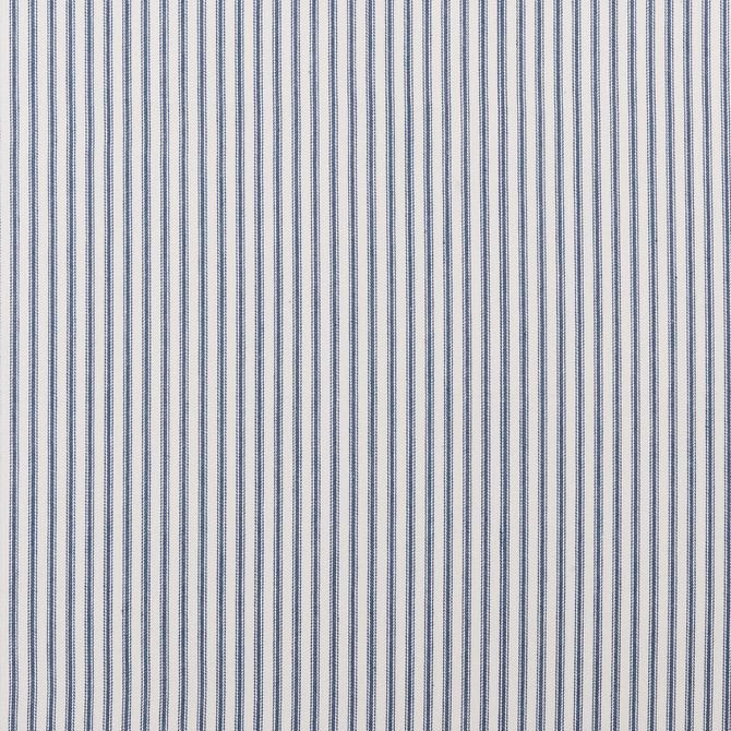 Sutton Navy by Clarke And Clarke Fabric CLARKE & CLARKE TICKING STRIPES COTTON - 100% India MEDIUM Horizontal: 0.39 and Vertical: 0 55 - Fabric Carolina -