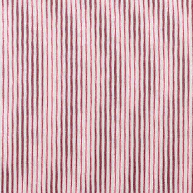 Sutton Red by Clarke And Clarke Fabric CLARKE & CLARKE TICKING STRIPES COTTON - 100% India MEDIUM Horizontal: 0.39 and Vertical: 0 55 - Fabric Carolina -