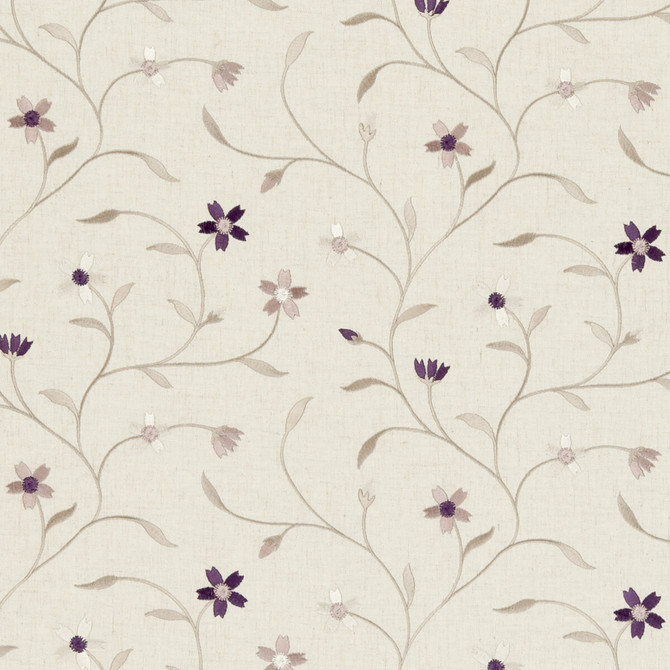 Mellor Heather by Clarke And Clarke Fabric CLARKE & CLARKE RIBBLE VALLEY POLYESTER - 61%;LINEN - 19%;VISCOSE - 11%;COTTON - 9% India - Horizontal: 10.63 and Vertical: 9.25 53 - Fabric Carolina -