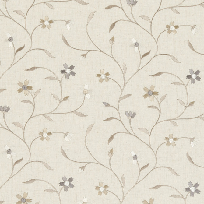 Mellor Natural by Clarke And Clarke Fabric CLARKE & CLARKE RIBBLE VALLEY POLYESTER - 61%;LINEN - 19%;VISCOSE - 11%;COTTON - 9% India Horizontal: 10.63 and Vertical: 9.25 53 - Fabric Carolina -