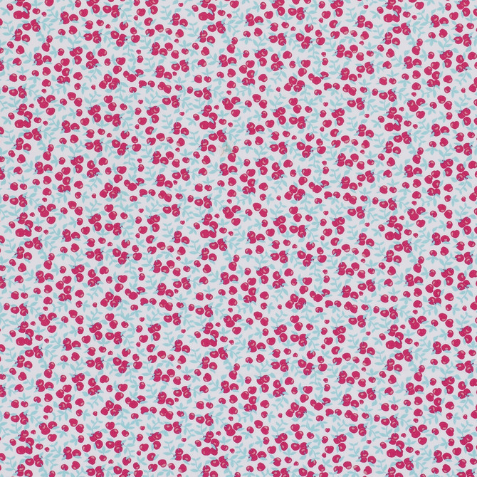 Cherry Tree Pink by Clarke And Clarke Fabric CLARKE & CLARKE STORYBOOK COTTON - 100% India - Horizontal: 6.93 and Vertical: 4.13 54 - Fabric Carolina -