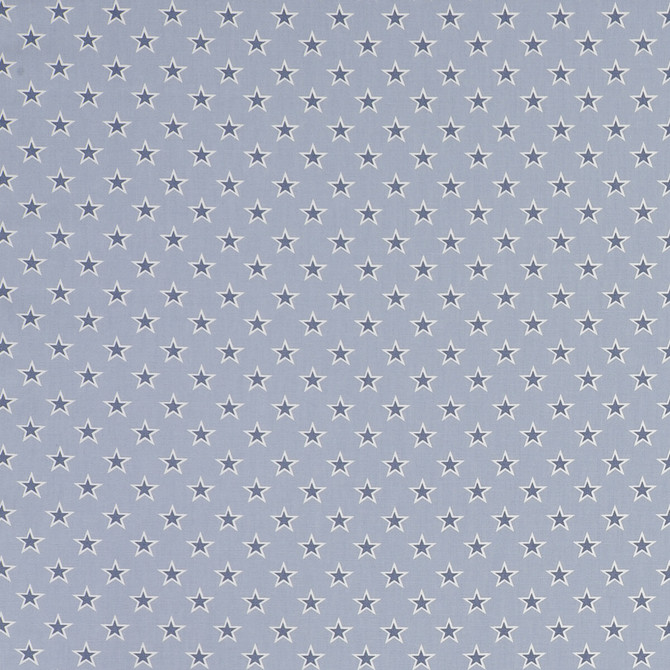 Shooting Stars Stars Chambray by Clarke And Clarke Fabric CLARKE & CLARKE GARDEN PARTY COTTON - 100% United Kingdom MEDIUM Horizontal: and Vertical: 55.125 - Fabric Carolina -