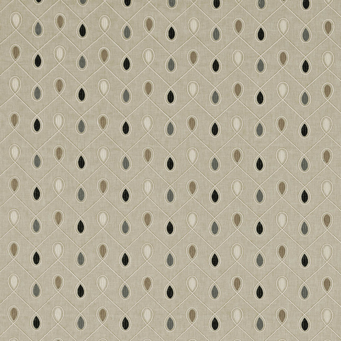 Healey Charcoal by Clarke And Clarke Fabric CLARKE & CLARKE RICHMOND POLYESTER - 52%;COTTON - 48% India Horizontal: 6.3 and Vertical: 4.53 54 - Fabric Carolina -
