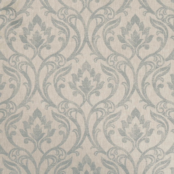 Leyburn Duckegg by Clarke And Clarke Fabric CLARKE & CLARKE RICHMOND POLYESTER - 58%;COTTON - 21%;VISCOSE - 21% India MEDIUM Horizontal: 13.46 and Vertical: 12.48 54 - Fabric Carolina -