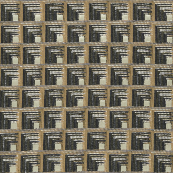 Oni Charcoal/Cinnamon by Clarke And Clarke Fabric CLARKE & CLARKE AMARA VISCOSE - 70%;COTTON - 15%;POLYESTER - 15% India - Horizontal: 4.65 and Vertical: 4.45 55 - Fabric Carolina -