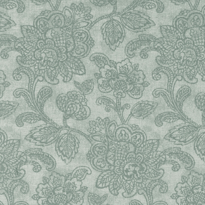 Cranbrook Eau De Nil by Clarke And Clarke Fabric CLARKE & CLARKE CASTLE GARDEN COTTON - 57%;VISCOSE - 36%;LINEN - 7% Turkey MEDIUM Horizontal: 13.78 and Vertical: 23.62 54 - Fabric Carolina -