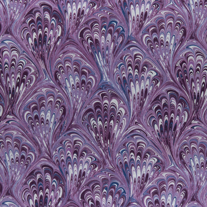 Pavone Amethyst by Clarke And Clarke Fabric CLARKE & CLARKE BOTANICA VISCOSE - 67%;COTTON - 33% India MEDIUM Horizontal: 13.58 and Vertical: 11.81 55 - Fabric Carolina -