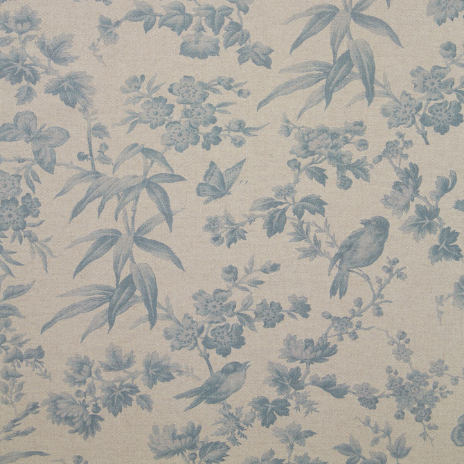 Amelia Culla Seafoam Linen by Clarke And Clarke Fabric CLARKE & CLARKE OASIS WP & FABRIC COTTON - 80%;POLYESTER - 20% Spain MEDIUM Horizontal: and Vertical: 54.375 - Fabric Carolina -