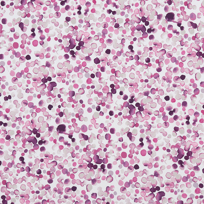 Lugar Magenta by Clarke And Clarke Fabric CLARKE & CLARKE PALMERO COTTON - 100% Spain MEDIUM Horizontal: 13.625 and Vertical: 27.625 54 - Fabric Carolina -