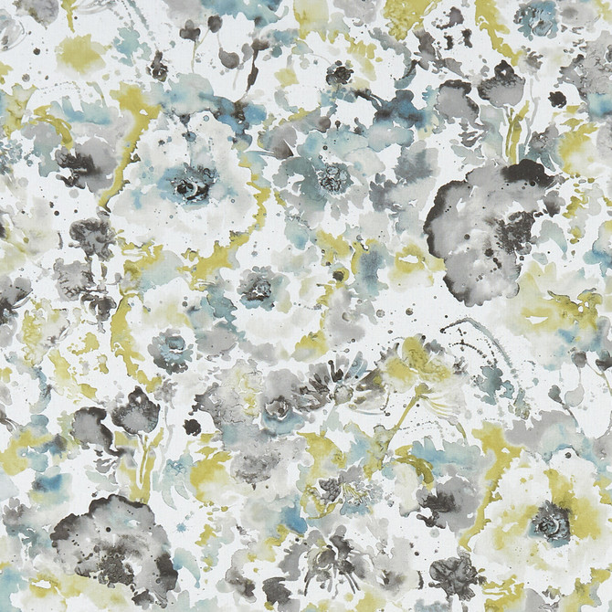 Florrie Mineral by Clarke And Clarke Fabric CLARKE & CLARKE PALMERO COTTON - 100% Spain MEDIUM Horizontal: 27 and Vertical: 24.875 54 - Fabric Carolina -