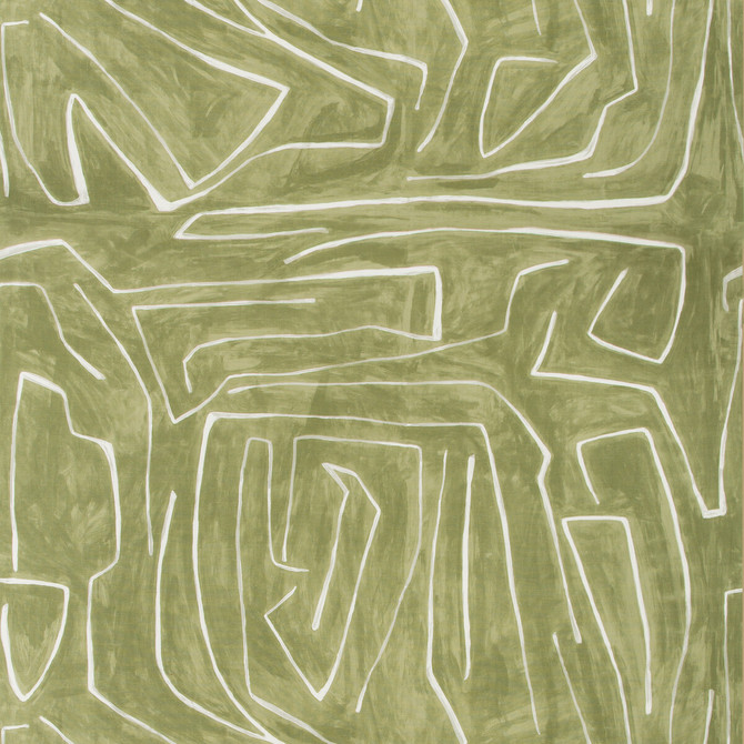 Graffito Fern by Groundworks Fabric KELLY WEARSTLER V COTTON - 52%;LINEN - 48% Italy MEDIUM Horizontal: 54 and Vertical: 54 54 - Fabric Carolina -