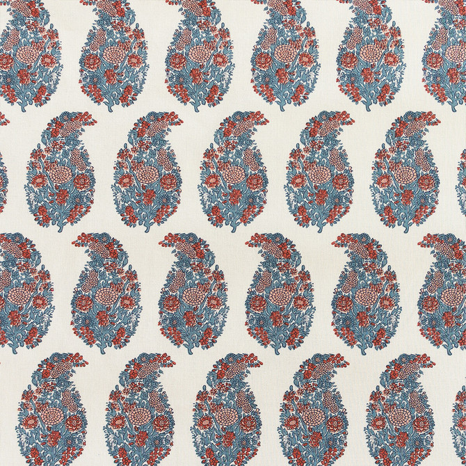 Tarsila Rojo/Gris by Gaston Y Daniela Fabric LORENZO CASTILLO V COTTON - 100% Spain HEAVY Horizontal: 2.44 and Vertical: 6.88 55.11 - Fabric Carolina -