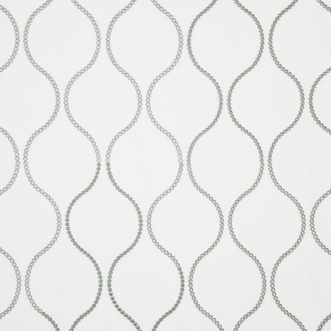 Pearl Strand # 631 Spa by Maxwell Fabric COLOR THEORY-VOL.IV BLUE CRUSH 85% RAYON/15% POLYESTER NONE INDIA V-7.75"H-5" 54"EMB.51" - Fabric Carolina -