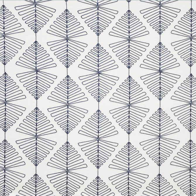 Yucca # 820 Nautical by Maxwell Fabric COLOR WAVES-RIVIERA 74% POLYESTER/20% COTTON 6% LINEN INDIA V-9"H-8.7" 54"EMB51.5 - Fabric Carolina -