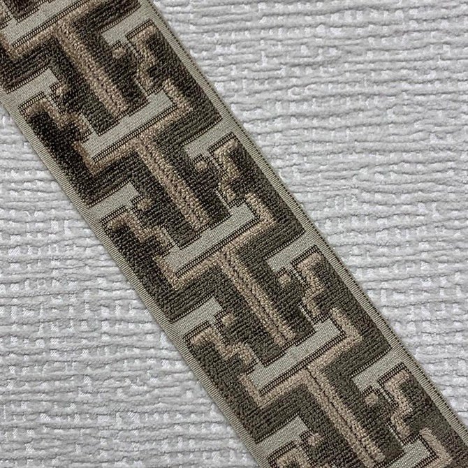 Banks Tape Flax by Magnolia Trim - 31Poly/58Ray/11Lin China Horizontal: and Vertical: 3.5 - Fabric Carolina -