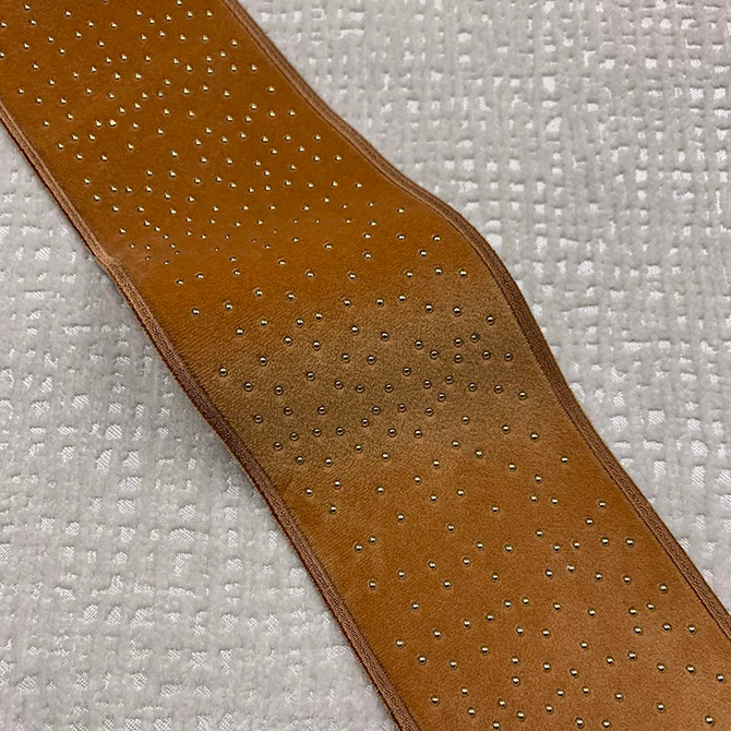 Estella Tape Spice by Magnolia Trim - 82POLY/11RAY/7MET CHINA Horizontal: and Vertical: 3.15 - Fabric Carolina -