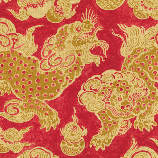 Dragons 46J6931 by JF Fabric Windsong Book 100% Linen China 24000 Horizontal: 27 and Vertical: 25.25 55 - Fabric Carolina -
