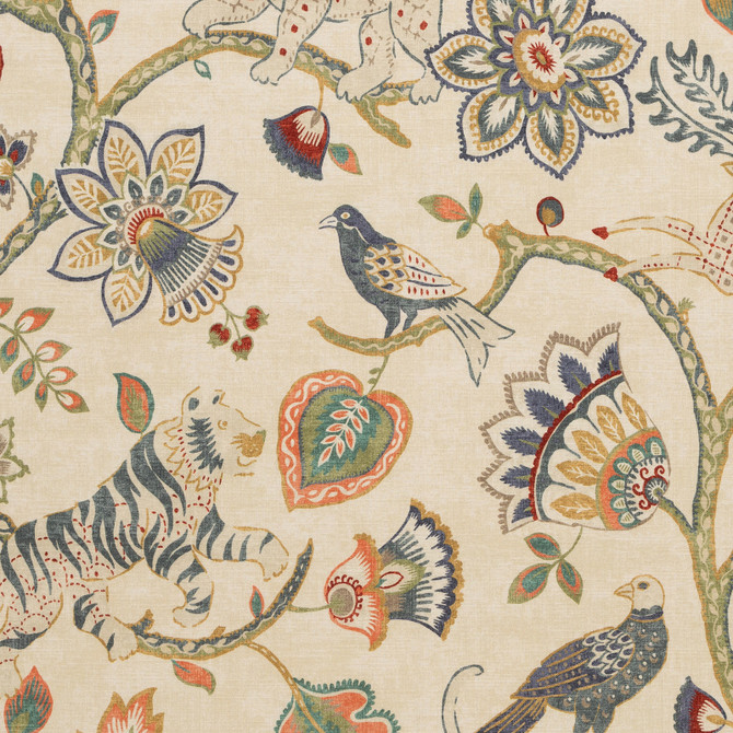 Jungle Love Traditional by Mitchell Fabric #1906 - Greens 100% Cotton Spain 30,000 </p><p>Repeat: Horizontal: 27 and Vertical: 27 54 - Fabric Carolina -