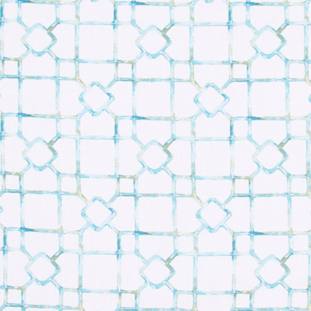 As A Result Lagoon by Carole Fabric Spearmint 100% Polyester China  9" V, 8 3/4" H 58"  - Fabric Carolina -