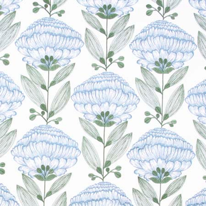 Allium Bloom Periwinkle by Carole Fabric Red Sea 76% Polyester, 24% Cotton India N/A </p><p>Repeat: 12 3/4" V, 12 3/4" H HD 51" - Fabric Carolina -