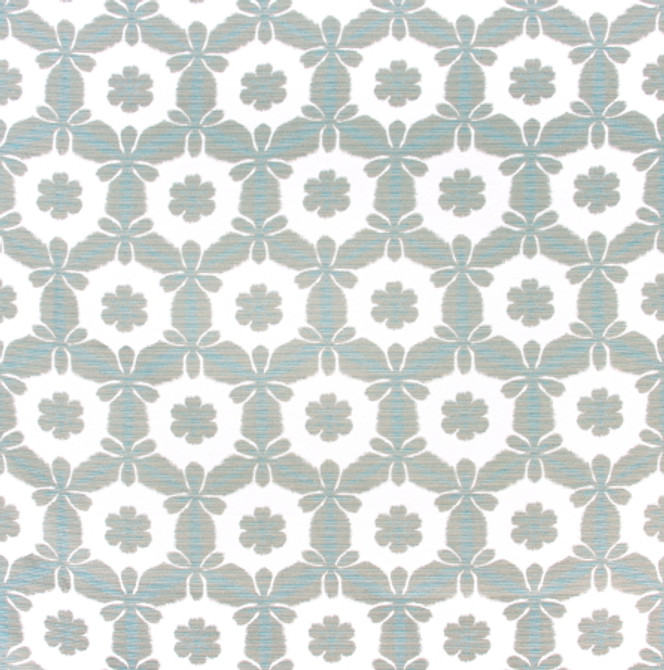 Set To Open Sea Glass by Carole Fabric DESERT WANDERER 52% Poly, 25% Cotton, 23% Rcy Cotton- Softened Woven In USA  11 5/8" V, 7" H 54"  - Fabric Carolina -