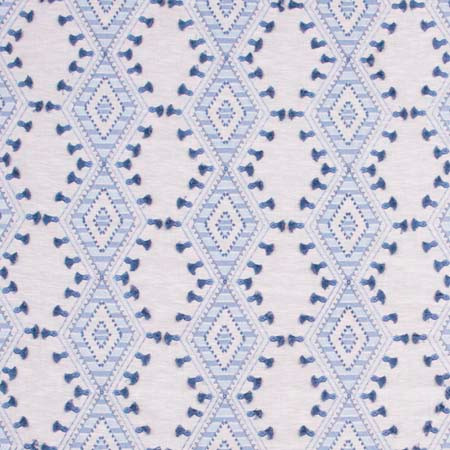 World Travels Bluebell by Carole Fabric Red Sea 71% Polyester, 29% Cotton India 25,000 Wyzenbeek Double Rubs </p><p>Repeat: 6 1/4" V, 6 1/2" H 52" - Fabric Carolina -