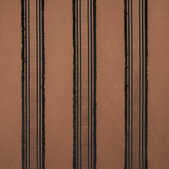 Senza Satin Stripe Brown 79451 by Schumacher Fabric MISTERIOSO COTTON 43% VISCOSE 33% ITALY </p><p>Repeat: Horizontal: 9 1/8" (23CM) and Vertical: 56.5 - Fabric Carolina -