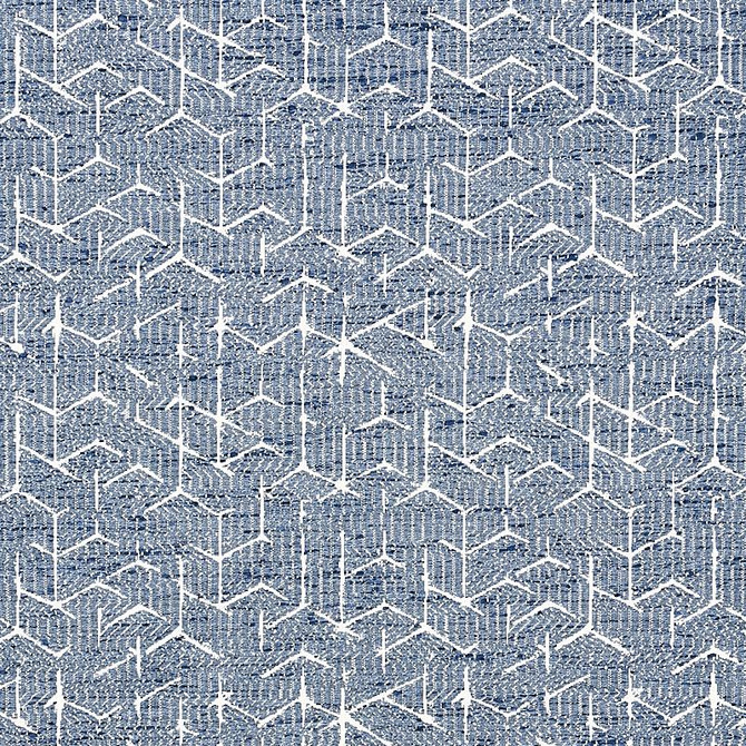Coleridge Jacquard Blue 80120 by Schumacher Fabric World View 7.0" - Fabric Carolina -