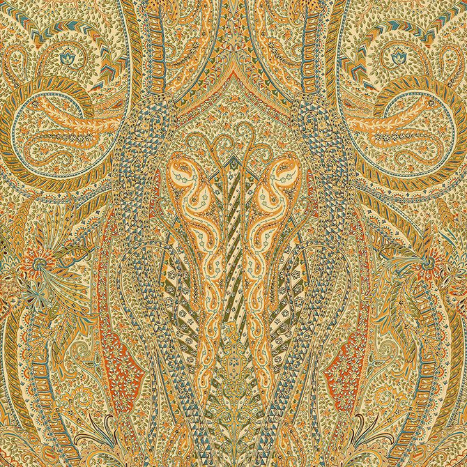 Emile Cachemire Spice 5004191 by Schumacher Wallpaper Palazzo 27.0" - Fabric Carolina - Emile Cachemire Spice 5004191 by Schumacher Wallpaper Palazzo 27.0" - Fabric Carolina -