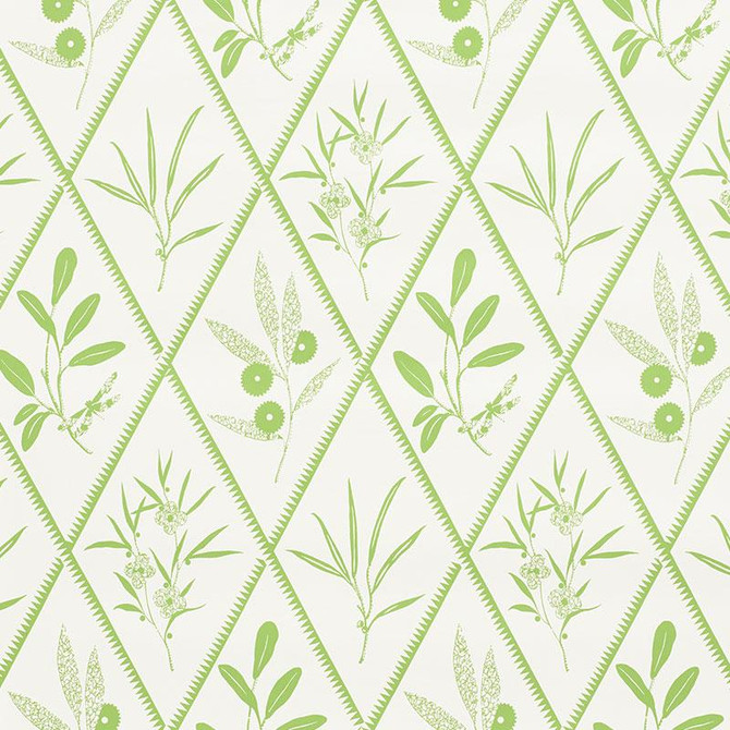 Endimione Leaf 5009371 by Schumacher Wallpaper Charlap Hyman & Herrero 13.5" - Fabric Carolina -
