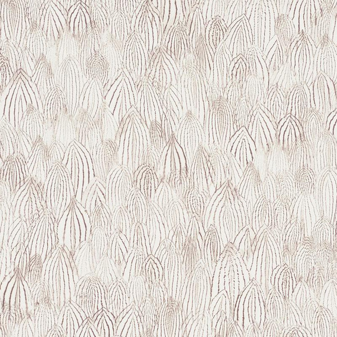 Feathers Brown 5008612 by Schumacher Wallpaper Silver Lining Performance Wallcoverings 13.5" - Fabric Carolina -