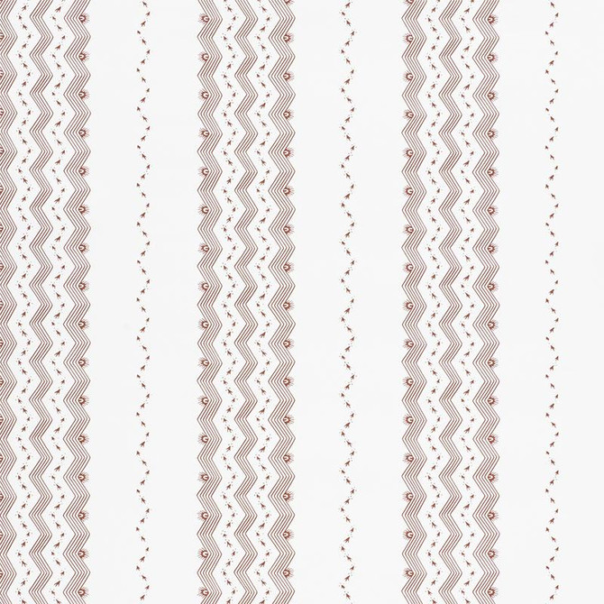Nauset Stripe Sienna 5009743 by Schumacher Wallpaper Chambray 18.0" - Fabric Carolina -