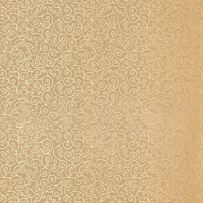 Sangar Scroll Gilt 5005223 by Schumacher Wallpaper Jaipur - Fabric Carolina -