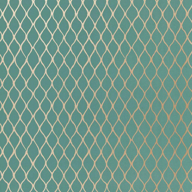 Valencia Turquoise 5005911 by Schumacher Wallpaper Byzantium 13.5" - Fabric Carolina -