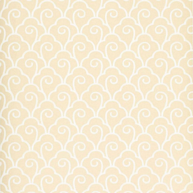 Scallop Filigree Cream 5001050 by Schumacher Wallpaper Simply Charming 10.25" - Fabric Carolina -