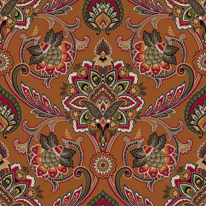 Blickling Garden Damask Spice Road by RM CoCo Fabric