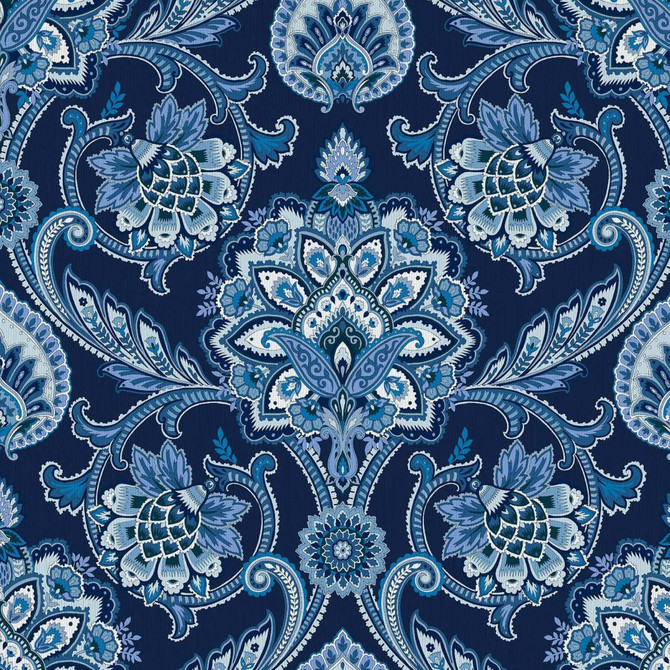 Blickling Garden Damask Mood Indigo by RM CoCo Fabric ColorWorks Fall 2021 RM Studio See Sample 0 Horizontal: 27 and Vertical: 27 0 - Fabric Carolina -