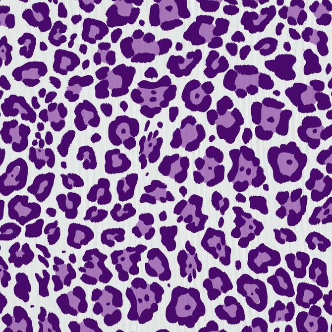 Leopard Dance Amethyst by RM CoCo Fabric
