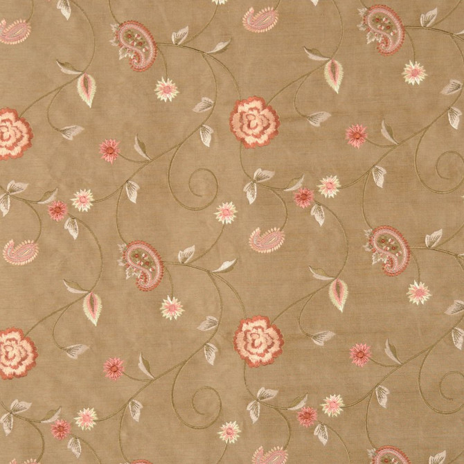 Emily Dune by RM CoCo Fabric Color My World - Fire 100% Rayon Embroidery 100% Polyester Base See Sample 0 Horizontal: 11 and Vertical: 9 51.5 - Fabric Carolina -