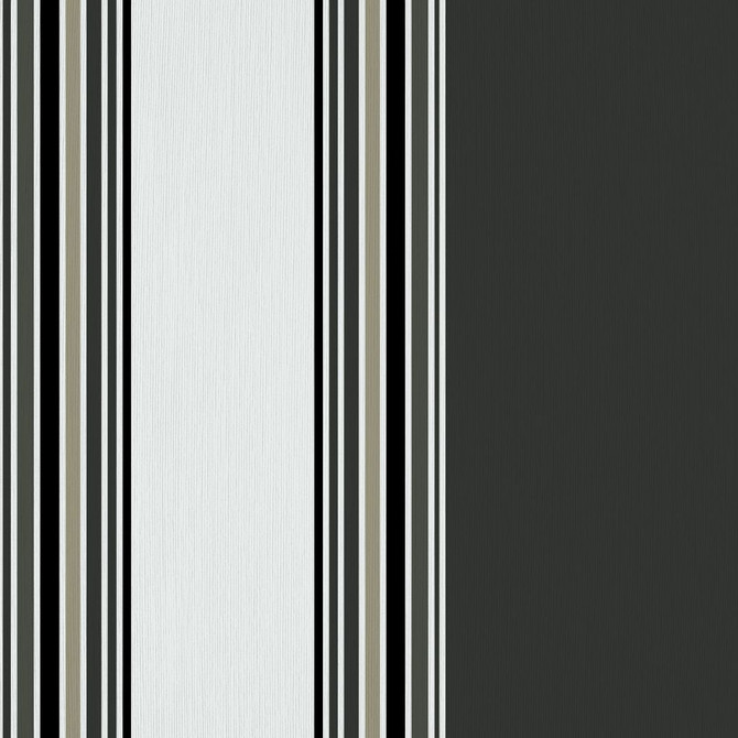 Ming Stripe Charcoal by RM CoCo Fabric