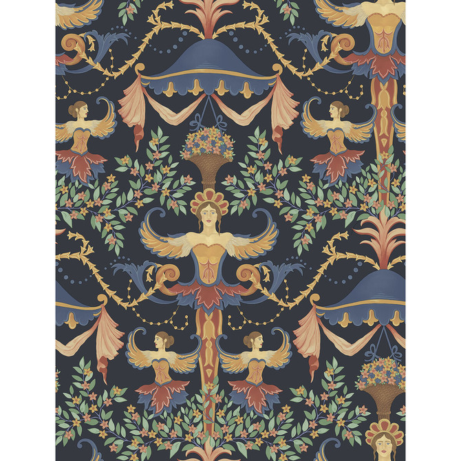 Chamber Angels D,Rd&Mgd/I by Cole & Son Wallcovering COLE & SON HISTORIC ROYAL PALACES-GREAT MASTERS NON WOVEN - 100% United Kingdom Horizontal: 20.5 and Vertical: 27 20.5 - Fabric Carolina -
