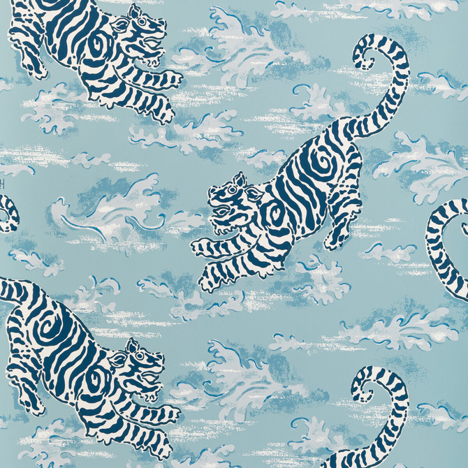 Bongol Paper Sky by Lee Jofa Wallcovering MINDORO WALLPAPER PAPER - 100% United States Horizontal: 27 and Vertical: 19 27 - Fabric Carolina -