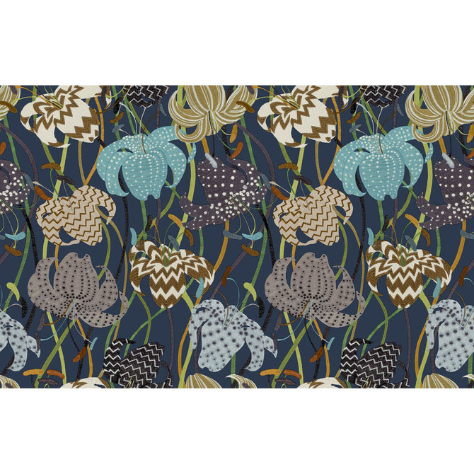 Lilium 10233 by Kravet Couture Wallcovering MISSONI HOME WALLCOVERINGS 03 VINYL ON NON WOVEN - 100% Italy Horizontal: 39 and Vertical: 25.2 39 - Fabric Carolina -